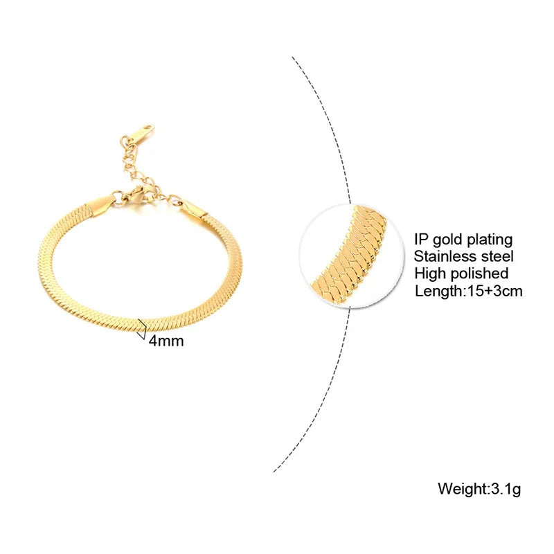 Alura Bracelets 
Waterproof Stainless Steel Chain Bracelets