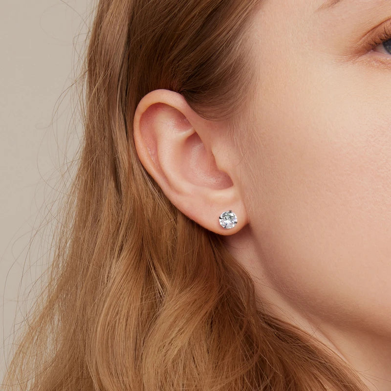 Stud Earrings 925 Sterling Silver