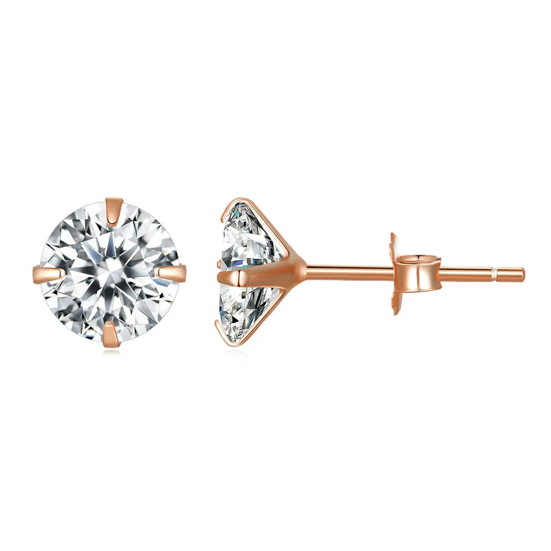 Stud Earrings 925 Sterling Silver