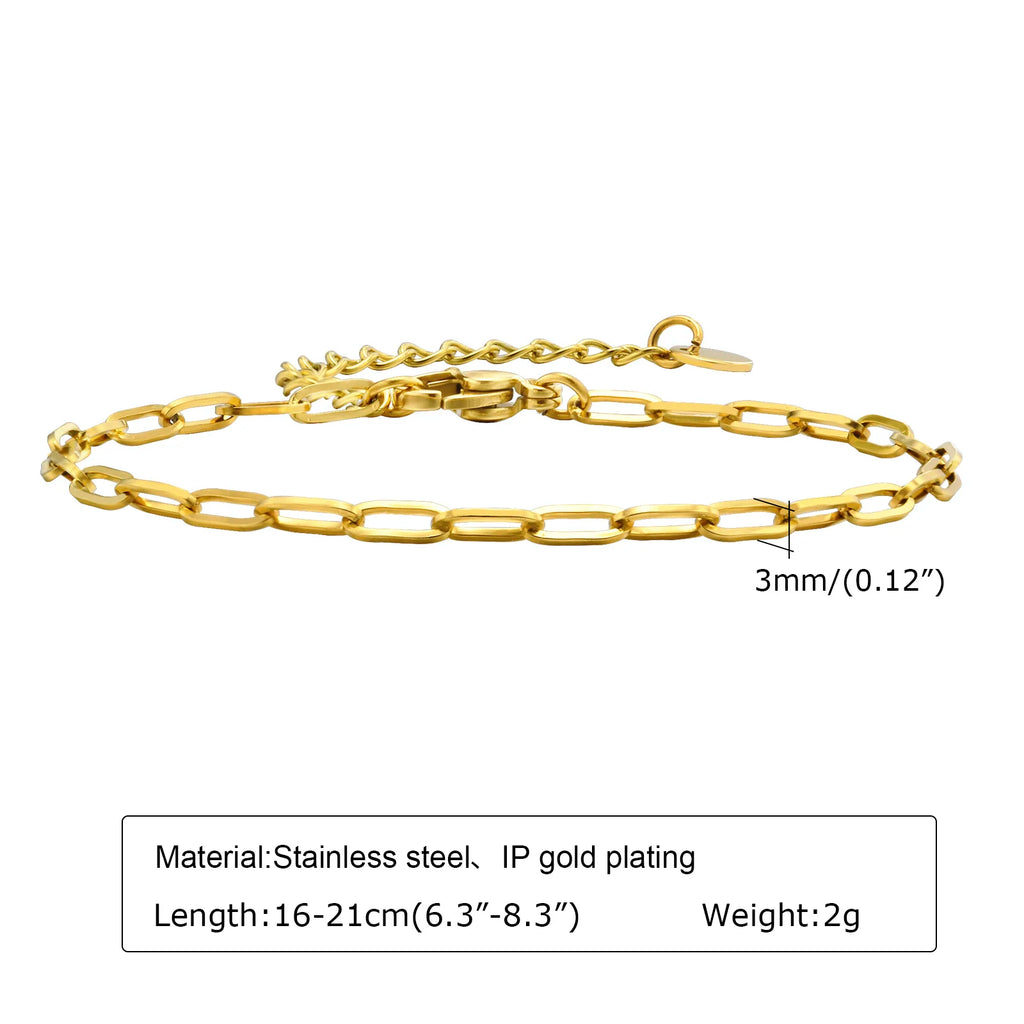 Alura Bracelets 
Waterproof Stainless Steel Chain Bracelets