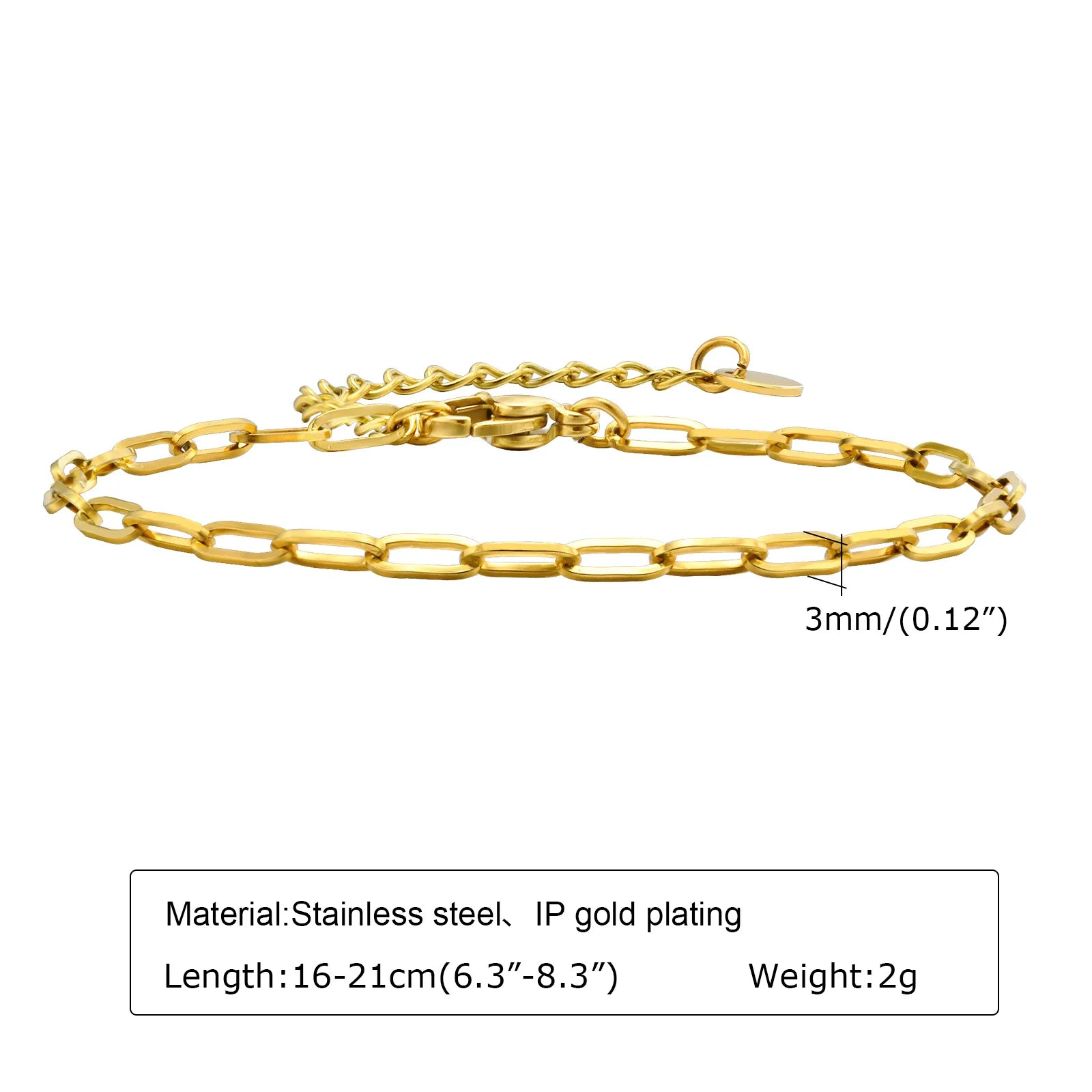 Alura Bracelets 
Waterproof Stainless Steel Chain Bracelets