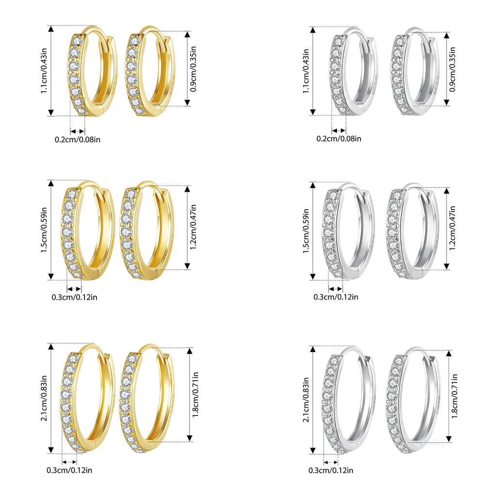 Classic Huggie Hoop Earrings