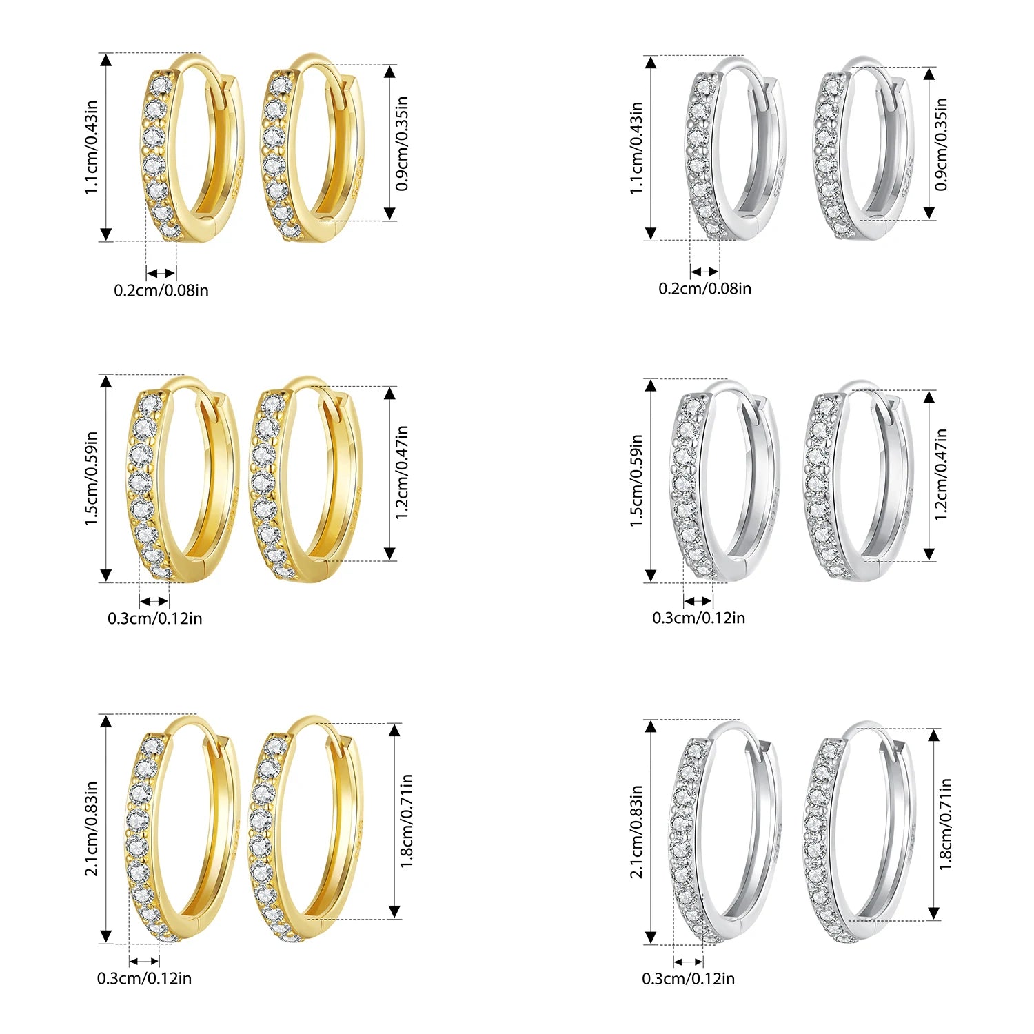 Classic Huggie Hoop Earrings