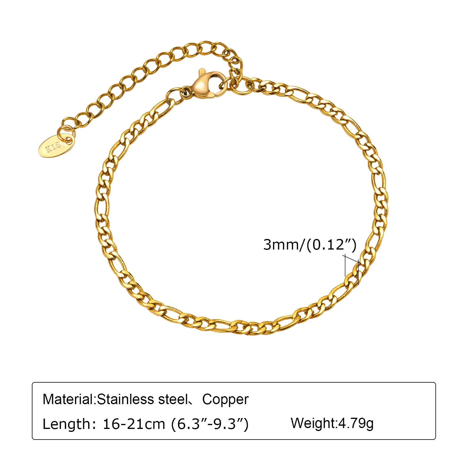 Alura Bracelets 
Waterproof Stainless Steel Chain Bracelets