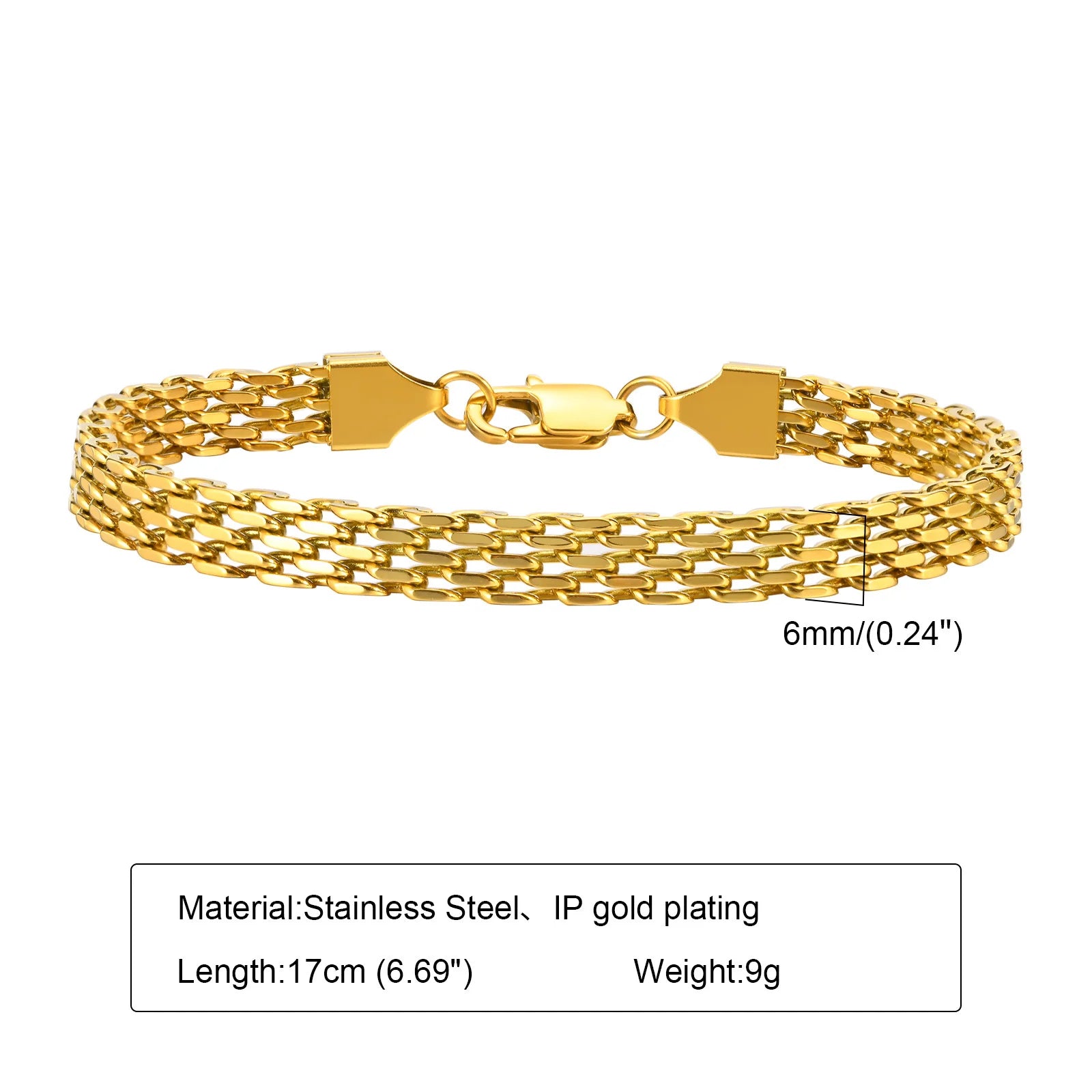 Alura Bracelets 
Waterproof Stainless Steel Chain Bracelets
