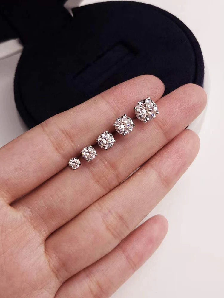 Stud Earrings 925 Sterling Silver